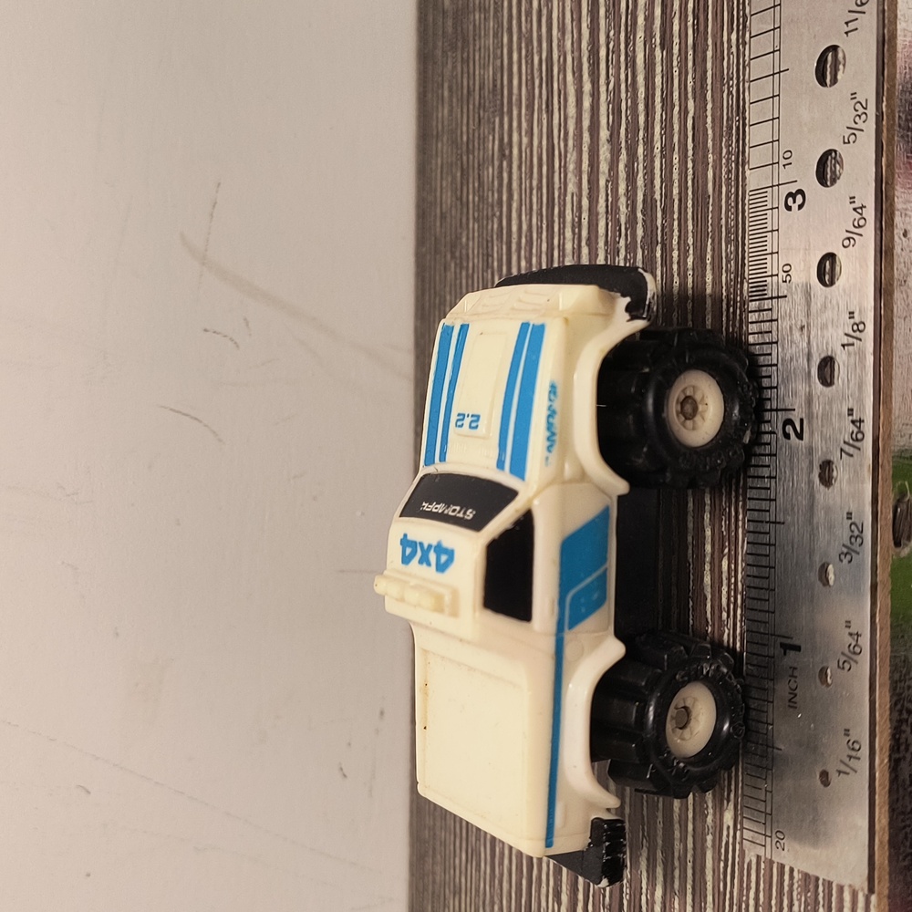 Vintage 1986 Schaper Stomper Dodge Rampage 4x4 4WD White Pickup Truck McDonald's